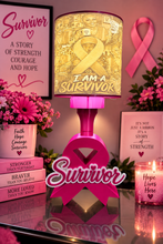 Load image into Gallery viewer, I Am a Survivor β Personalized Awareness Lamp