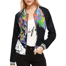 Load image into Gallery viewer, Colorful Nip Bomber Jacket for Women