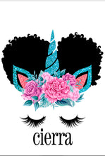 Load image into Gallery viewer, Madison Design Afro Puff Unicorn Backpack