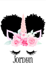 Load image into Gallery viewer, Madison Design Afro Puff Unicorn Backpack