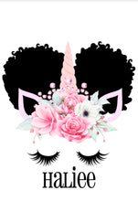 Load image into Gallery viewer, Madison Design Afro Puff Unicorn Backpack