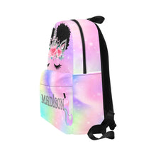 Load image into Gallery viewer, Madison Design Afro Puff Unicorn Backpack