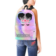 Load image into Gallery viewer, Madison Design Afro Puff Unicorn Backpack