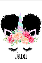 Load image into Gallery viewer, Madison Design Afro Puff Unicorn Backpack