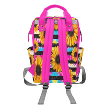 Load image into Gallery viewer, Mileah Design Sunflower Backpack/Diaper Bag