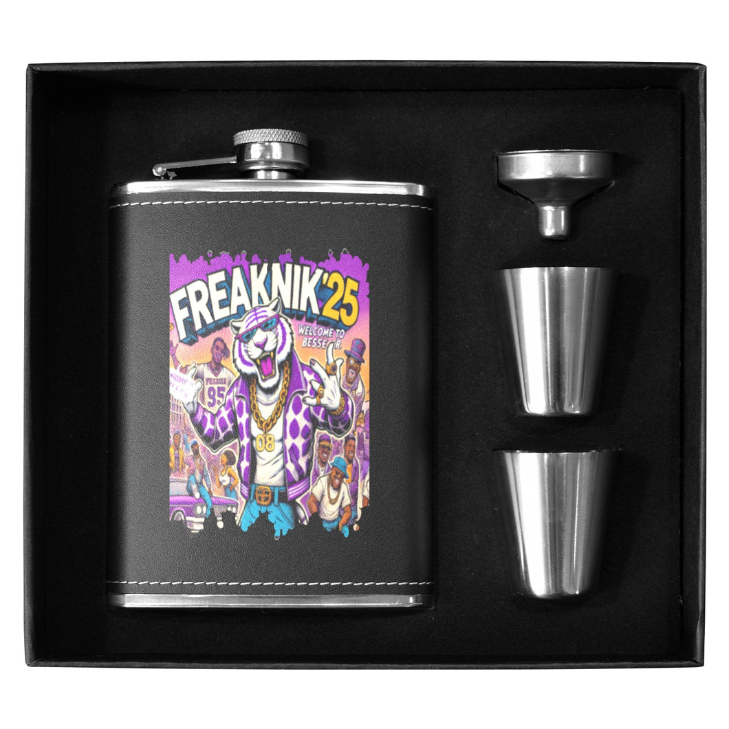 8oz Leather Flask