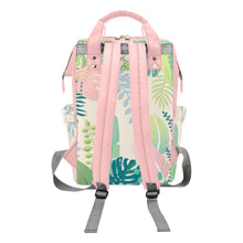 Load image into Gallery viewer, Pink Jungle Design Multi-Function Backpack/Diaper Bag
