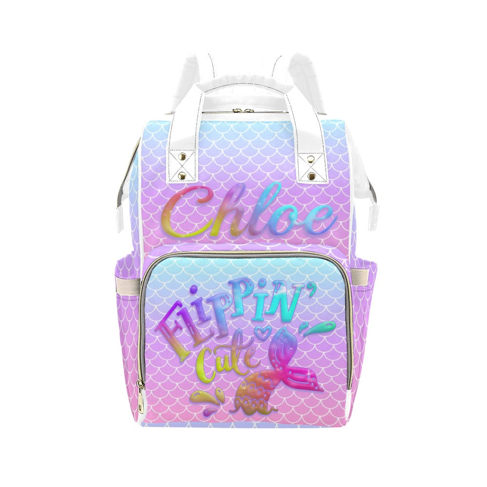Flippin' Cute Design Multi-Function Backpack/Diaper Bag