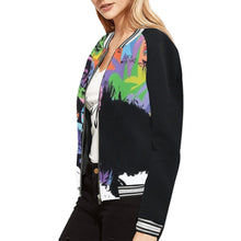Load image into Gallery viewer, Colorful Nip Bomber Jacket for Women
