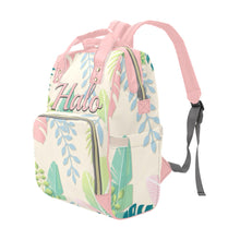 Load image into Gallery viewer, Pink Jungle Design Multi-Function Backpack/Diaper Bag
